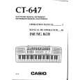 CASIO CT647 Owners Manual