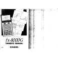 CASIO FX8000G Owners Manual
