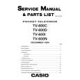 CASIO TV600N Service Manual