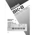CASIO SK-8 Owners Manual