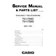 CASIO TV1750C Service Manual